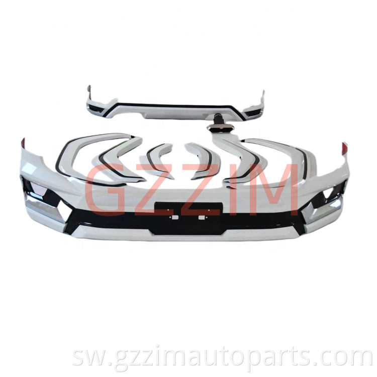 Monalisa Plastiki Mbele na Nyuma Bumper Fender Flares Kit Kit kwa LC 300 2022